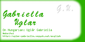 gabriella uglar business card
