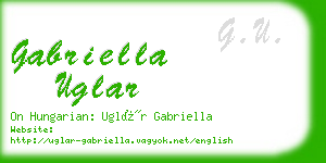 gabriella uglar business card